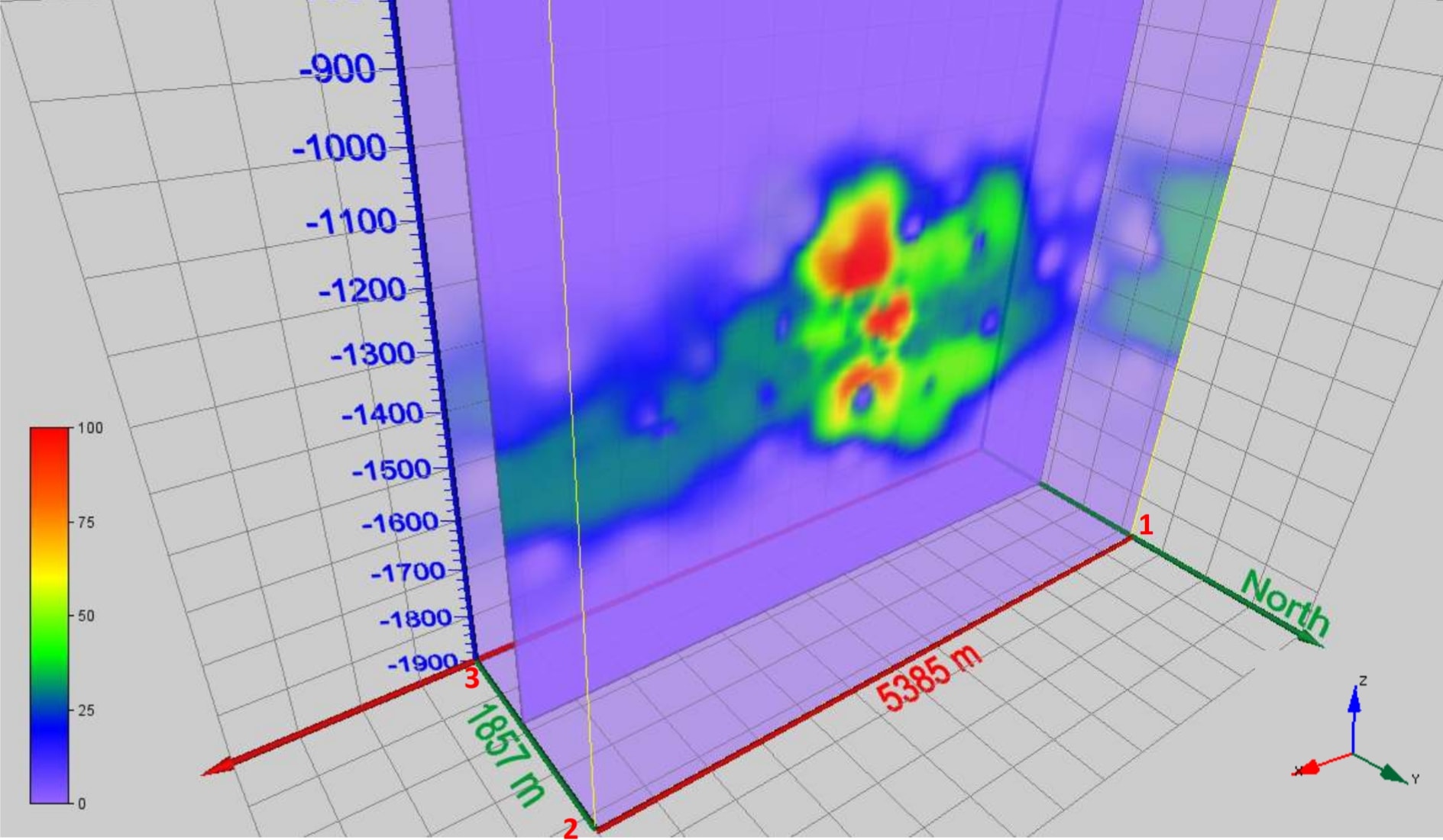 3D Block Model for Oil Deposits